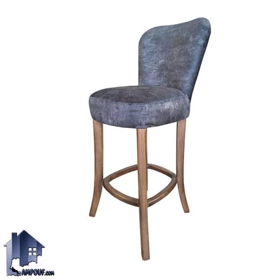 صندلی اپن BSB120 به صورت چوبی با نشیمن نرم که برای انواع میز های بار و پیشخوان و کانتر در آشپزخانه و پذیرایی و کافی شاپ مورد استفاده قرار می‌گیرد.