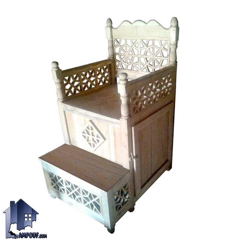 منبر چوبی TrK257 که دارای یک پله و مخصوص مسجد و نمازخانه و حسینیه و هیئت ها میباشد; که برای سخنرانی ها استفاده میشود و دارای تنوع رنگی میباشد