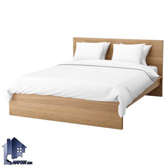 تخت خواب دو نفره DBJ101 و یا سرویس خواب و باکس دونفره دارای تاج با بدنه چوبی از نوع چوب مصنوعی که می‌تواند در اتاق خواب ویلا و هتل مورد استفاده قرار بگیرد.