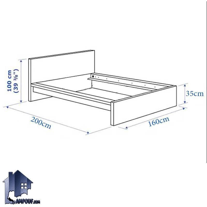 تخت خواب دو نفره DBJ101