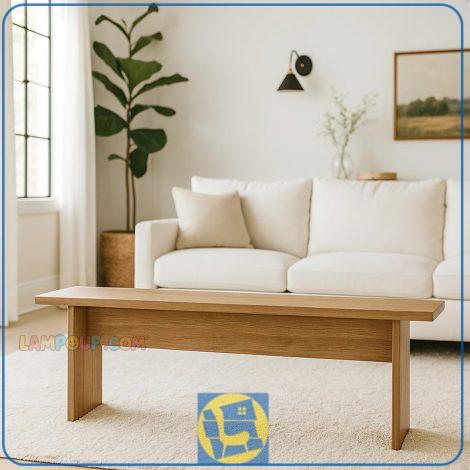 نیمکت BJ102 که دارای بدنه به صورت چوبی و از نوع MDF که به عنوان یک صندلی سه نفره برای قسمت های مختلف منزل آشپزخانه و پذیرایی مورد استفاده قرار می‌گیرد.