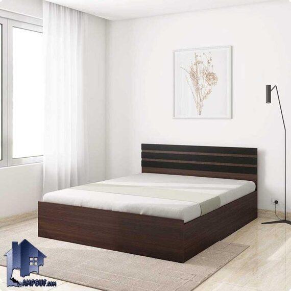 تخت خواب دو نفره DBJ110 دارای تاج با دوبل های به صورت موازی با طرح زیبا بوده و این تختخواب دو نفره در ابعاد به صورت کینگ و کوئین King و Queen میباشد.