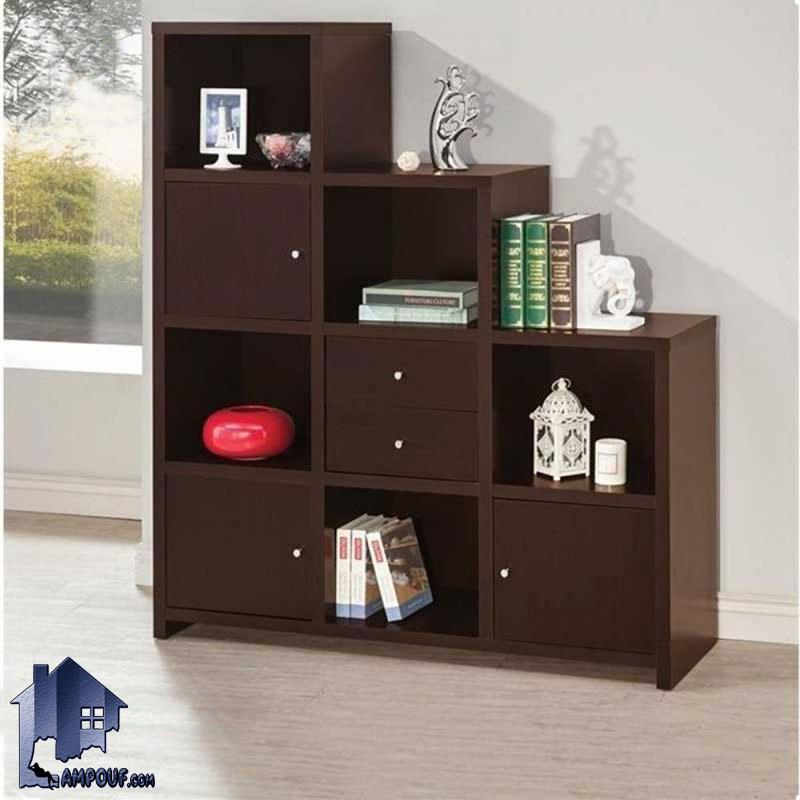 کمد ویترینی SCJ182 کشو دار و درب دار که به صورت قفسه ویترین دار میتواند در داخل اتاق خواب و سالن پذیرایی به عنوان یک دکور زیبا مورد استفاده قرار بگیرد.