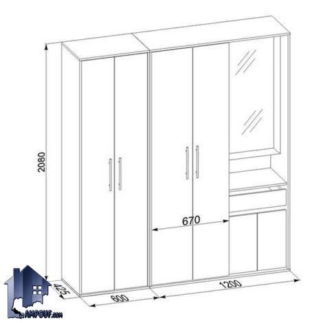 جاکفشی و جالباسی SHJ278
