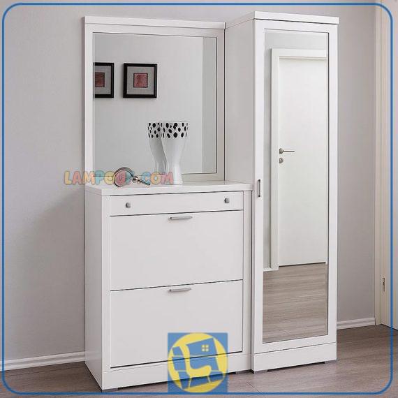 جاکفشی و جالباسی SHJ288 به عنوان یک کمد دارای درب جکدار و کشو دار و آینه دار می‌تواند در قسمت ورودی منزل و یا در داخل اتاق خواب مورد استفاده قرار بگیرد.