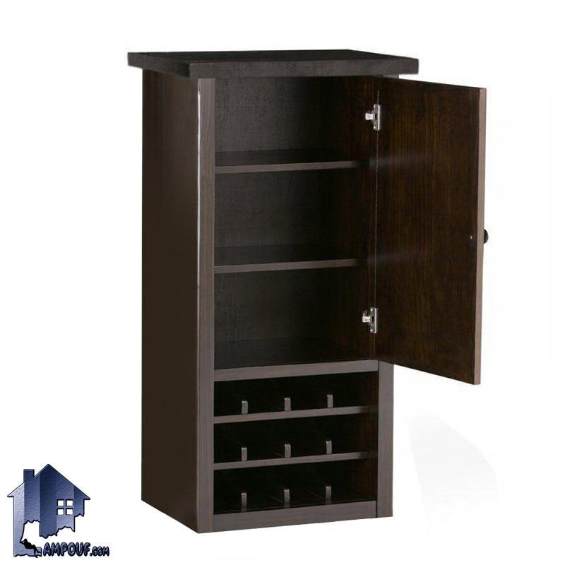 BTJ111 (3) میز و ویترین اپن و بار BTJ111 با طراحی به صورت درب دار و طبقه دار که دارای فضایی مناسب که در آشپزخانه و پذیرایی منزل مورد استفاده قرار میگیرد.