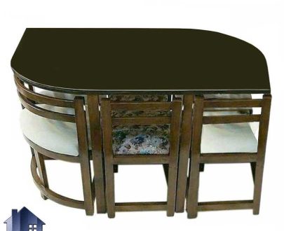 ست میز نهارخوری ۶ نفره کمجا DTB36 به عنوان یک ناهار خوری کامل از میز و صندلی غذاخوری چوبی در داخل آشپزخانه و پذیرایی و رستوران و کافی شاپ استفاده می‌شود.