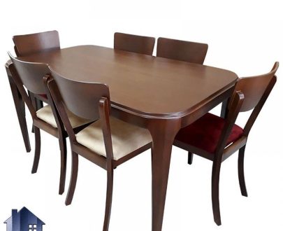 ست میز و صندلی نهارخوری DTB44 به صورت چوبی که به عنوان یک ست غذا خوری در آشپزخانه و پذیرایی و رستوران و کافی شاپ مورد استفاده قرار می‌گیرد.