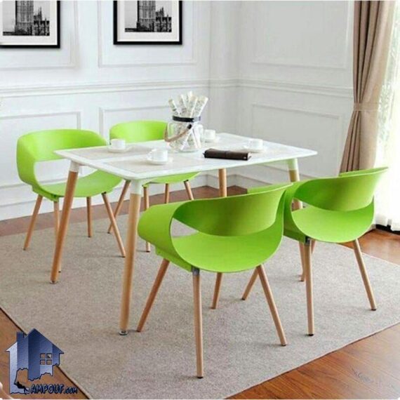 ست میز و صندلی نهارخوری DTB31 که به عنوان ست غذا خوری با طراحی فانتزی و زیبا در رستوران کافی شاپ فست فود و آشپزخانه و یا پذیرایی مورد استفاده قرار می‌گیرد.