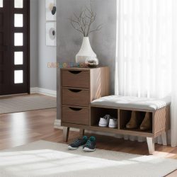 جاکفشی نیمکتدار SHJ320 که به عنوان یک نیمکت سه کشو و قفسه دار و یا استند و قفسه کفش در قسمت ورودی منزل و یا داخل اتاق خواب مورد استفاده قرار می‌گیرد.