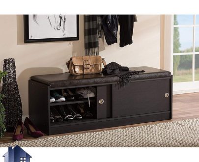 جاکفشی نیمکتدار SHj326 درای درب کشویی و ریلی و همچنین به صورت قفسه دار که به عنوان یک نیمکت با جای کفش در ورودی منزل و در داخل اتاق خواب استفاده می‌شود.