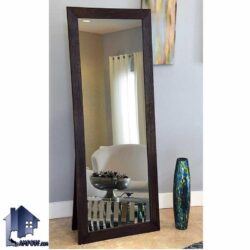 آینه قدی 70*180 مدل SMJ100  که دارای طراحی به صورت قابدار که قابل استفاده در داخل منازل و اتاق خواب و پذیرایی و آرایشگاه و سالن زیبایی و آتلیه عکاسی میباشد.