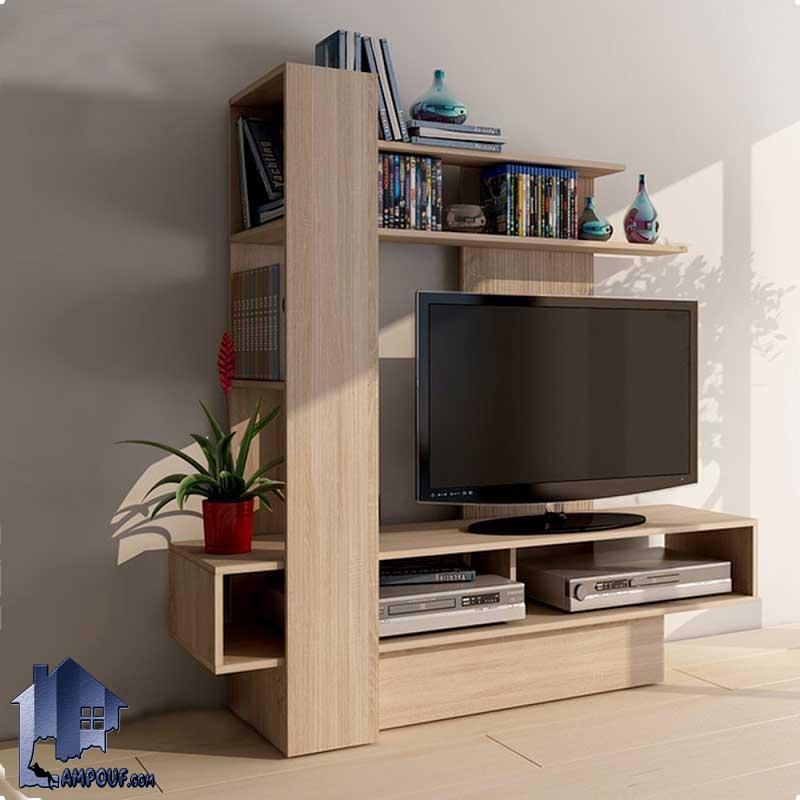 میز LCD مدل TTJ51 دارای طراحی به صورت ایستاده که به عنوان یک میز و استند تلویزیون و یا زیر تلویزیونی در قسمت تی وی روم و پذیرایی منزل استفاده میشود.