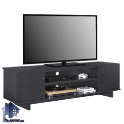 میز LCD مدل TTJ56 به صورت درب دار و قفسه دار با طراحی زیبا که به عنوان زیر تلویزیونی و استند و براکت تلویزیون در پذیرایی و تی وی روم منزل قرار می‌گیرد.