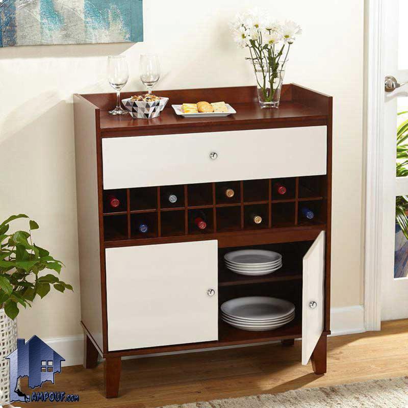 jab22.1-1000x1000 میز اپن و بار BTJ104 به صورت درب دار و کشودار که دارای قفسه برای قرار گیری بطری بوده و به عنوان یک کمد و ویترین در پذیرایی و آشپزخانه استفاده میشود.