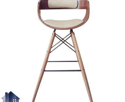 صندلی اپن و بار BSO2207B دارای پایه چوبی بلند که برای تمامی میز های کانتر و پیشخوان در داخل پذیرایی و رستوران و آشپزخانه و پذیرایی مورد استفاده قرار می‌گیرد.