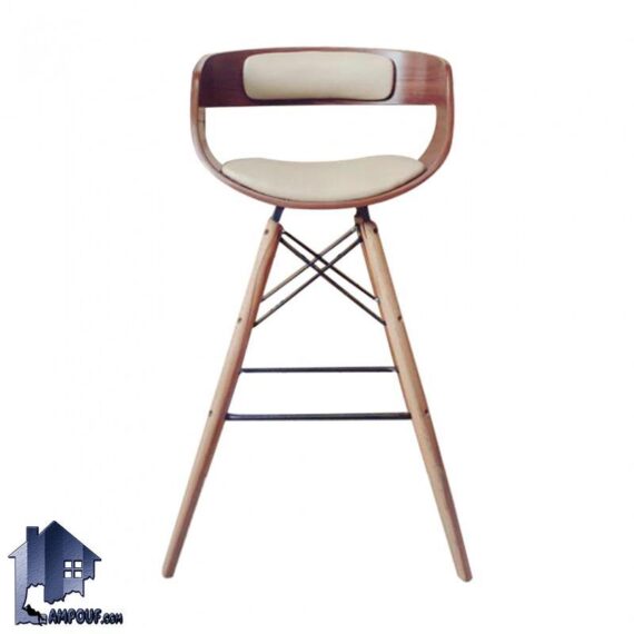 صندلی اپن و بار BSO2207B دارای پایه چوبی بلند که برای تمامی میز های کانتر و پیشخوان در داخل پذیرایی و رستوران و آشپزخانه و پذیرایی مورد استفاده قرار می‌گیرد.