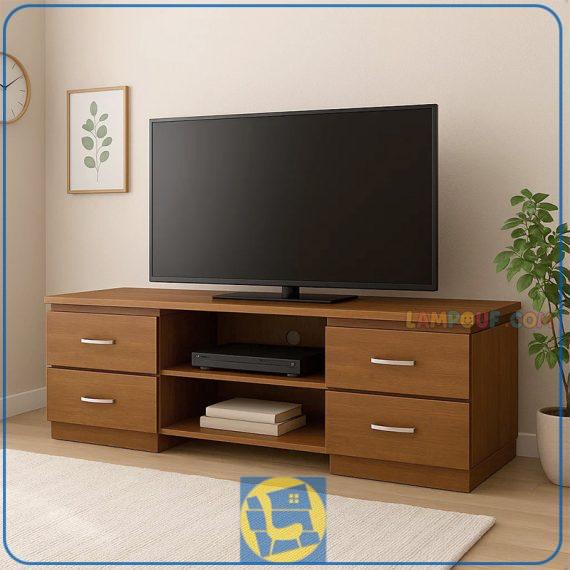 میز LCD مدل TTJ65 به صورت 4 کشو و قفسه دار که به صورت یک زیر تلویزیونی ساخته شده و به عنوان استند و براکت تلویزیون در تی وی روم و پذیرایی استفاده می‌شود.