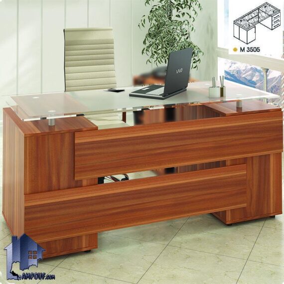 میز مدیریت رادو MDN35 که به عنوان یک میز کار کشو دار در داخل اتاق مدیریتی و یا کارشناسی و کارمندی به صورت بخشی از دکور اداری می‌تواند استفاده شود.