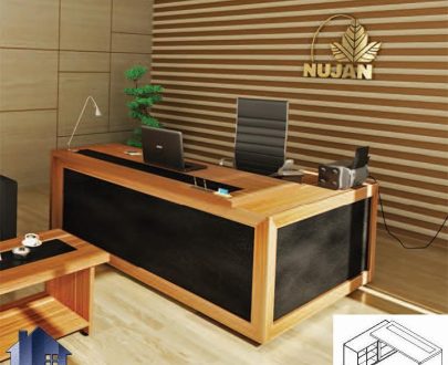 میز مدیریتی هیرمند MDN45 که به عنوان یک میز کار در محیط های اداری و شرکتها در داخل اتاق کاربه عنوان میز مدیریت و معاونتی کارشناسی کارمندی استفاده می‌شود.