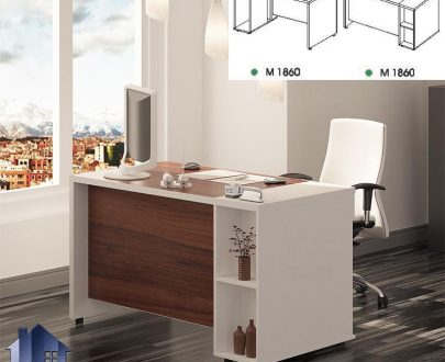 میز کارمندی سنگان EDN1860 که طراحی شده به صورت قفسه دار و فانتزی بوده و می‌تواند به عنوان یک میز تحریر و کار برای منشی و قسمت کارشناسی اداری استفاده شود.