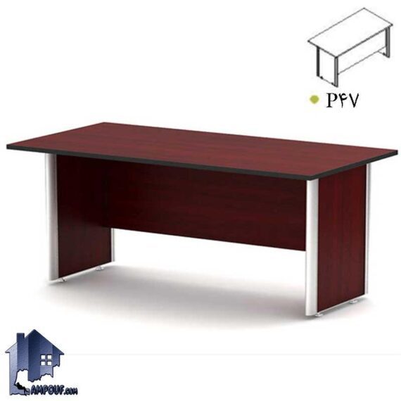 میز کنفرانس ساران CTNP47 دارای پایه فلزی برای اتاق های کنفرانسی و جلسات و مدیریت که در محیط های اداری به عنوان میز کار در کنار دکورو تجهیزات قرار میگیرد.