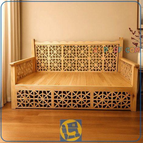 تخت سنتی چهارنفره 190*90 مدل TRK108 که به عنوان تخت قهوه خانه ای باغی برای منازل و فضای باز و قهوه خانه و رستوران و سفره خانه سنتی مورد استفاده قرار می‌گیرد.
