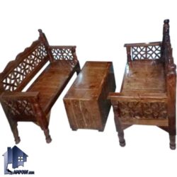 ست تخت چهارنفره سنتی مدل TRK111 که دارای جنس چوبی بوده و برای محیط های باغی و قهوه خانه و رستوران و سفره خانه سنتی و همچنین فضا های باز استفاده میشود