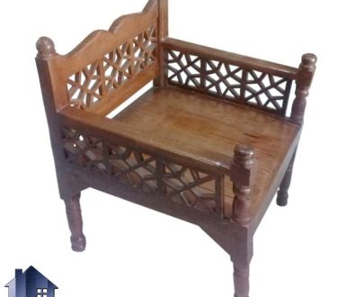 صندلی سنتی 60*60 مدل TRK116 با ظرفیت نشیمن یک نفره به عنوان تخت یکنفره باغی و قهوه خانه ای در منازل و رستوران و سفره خانه سنتی و فضای باز استفاده می‌شود.