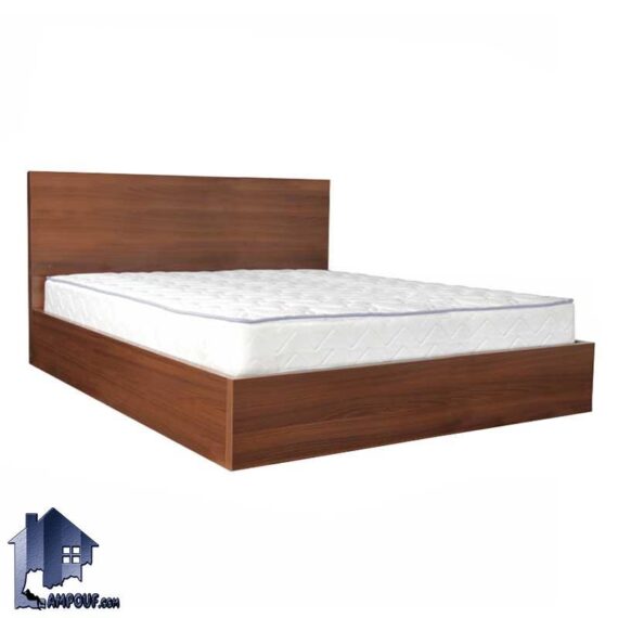 تخت خواب دو نفره DBJ117 به صورت یک باکس و تختخواب دونفره تاجدار چوبی که در کنار سرویس خواب و دکور خانگی و در داخل اتاق خواب مورد استفاده قرار می‌گیرد.