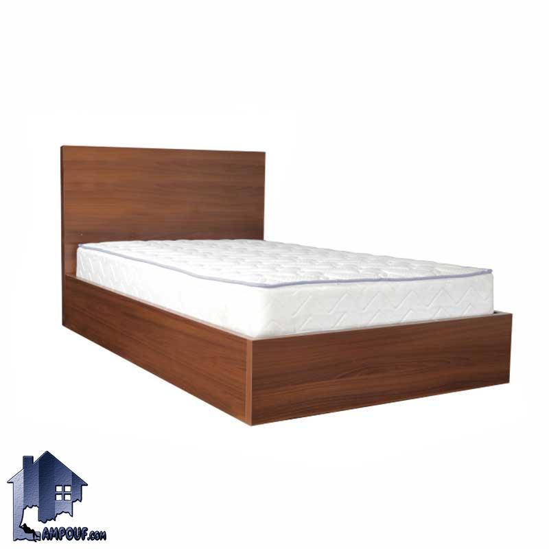 تخت خواب یک نفره SBJ111 که دارای طراحی ساده و شیک و به صورت باکس چوبی با کفی فلزی که به عنوان تختخواب یکنفره در اتاق خواب نوجوان و بزرگسال استفاده می‌شود.