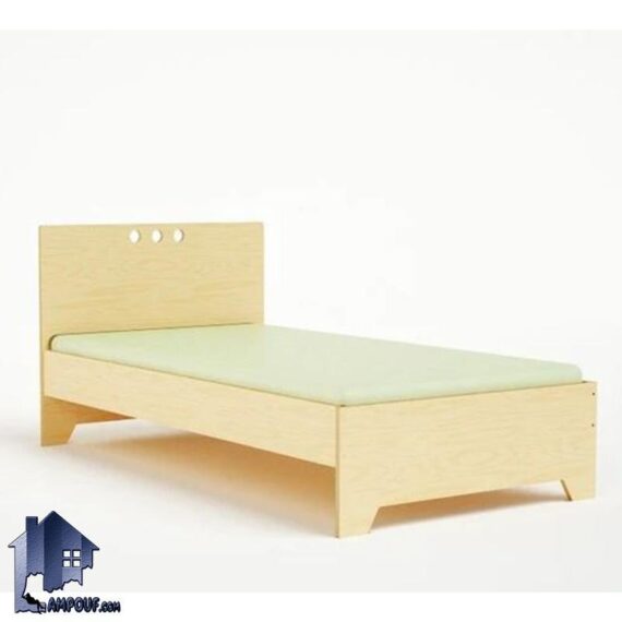 تخت خواب کودک و نوجوان CHJ102 طرح دار که به عنوان یک تختخواب یک نفره فانتزی در داخل اتاق خواب در کنار سرویس خواب مورد استفاده قرار می‌گیرد