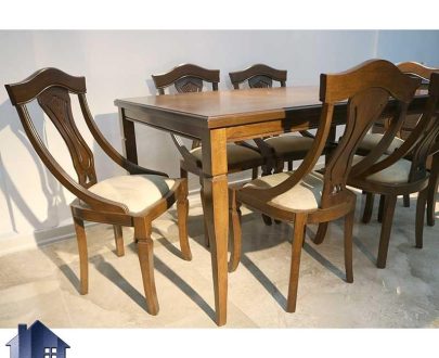 ست میز نهارخوری DTB50 ساخته شده به صورت چوبی که به عنوان میز صندلی نهار خوری و غذا خوری در رستوران کافی شاپ و پذیرایی و آشپزخانه مورد استفاده قرار می‌گیرد.