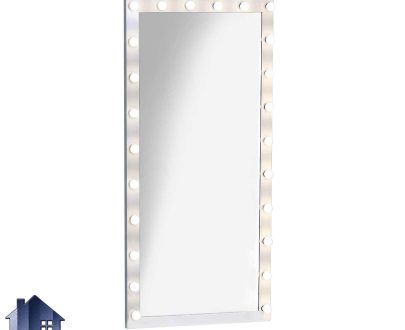 آینه قدی لامپ دار SMJ206 که به عنوان یک آینه ایستاده قابدار و چراغ دار در داخل اتاق خواب و پذیرایی و آتلیه و سالن های آرایش مورد استفاده قرار می‌گیرد