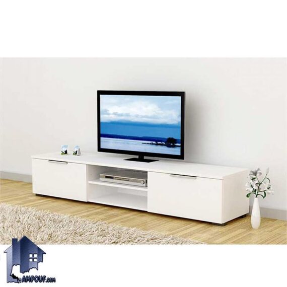 میز LCD مدل TTJ69 که به عنوان یک میز تلویزیون یا براکت و استند برای قرار گیری تلویزیون به صورت درب داشبردی و قفسه دار که در تی وی روم و پذیرایی قرار می‌گیرد.