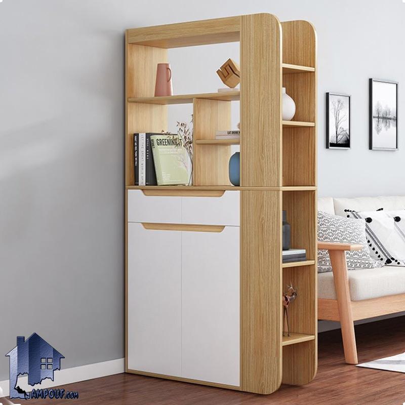 SHJ330-1 جاکفشی پارتیشن SHJ330 دارای طراحی به صورت جدا کننده ورودی منزل که به عنوان جا کفشی و کمد و استند کفش درب دار و قفسه دار و کشودار ویترینی استفاده میشود.