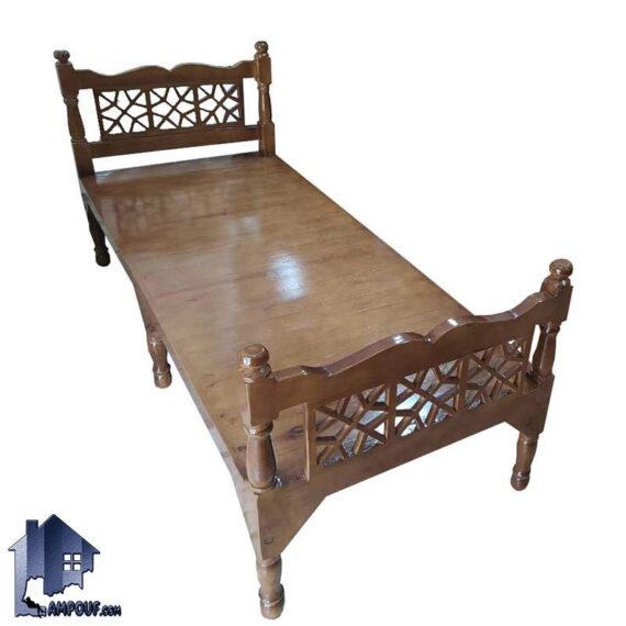 تخت سنتی Trk231 که دارای طراحی چوبی و به صورت تخت خواب یک نفره در اتاق خواب و به عنوان نشیمن باغی در رستوران قهوه خانه کافی شاپ و سفره خانه استفاده می‌شود.