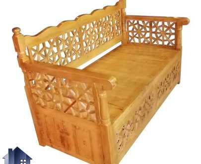 تخت سه نفره سنتی Trk234 که به عنوان تخت چوبی باغی و قهوه خانه ای در فضا های باز و دارخل منزل و رستوران و کافی شاپ و سفره خانه های سنتی مورد استفاده قرار می‌گیرد.