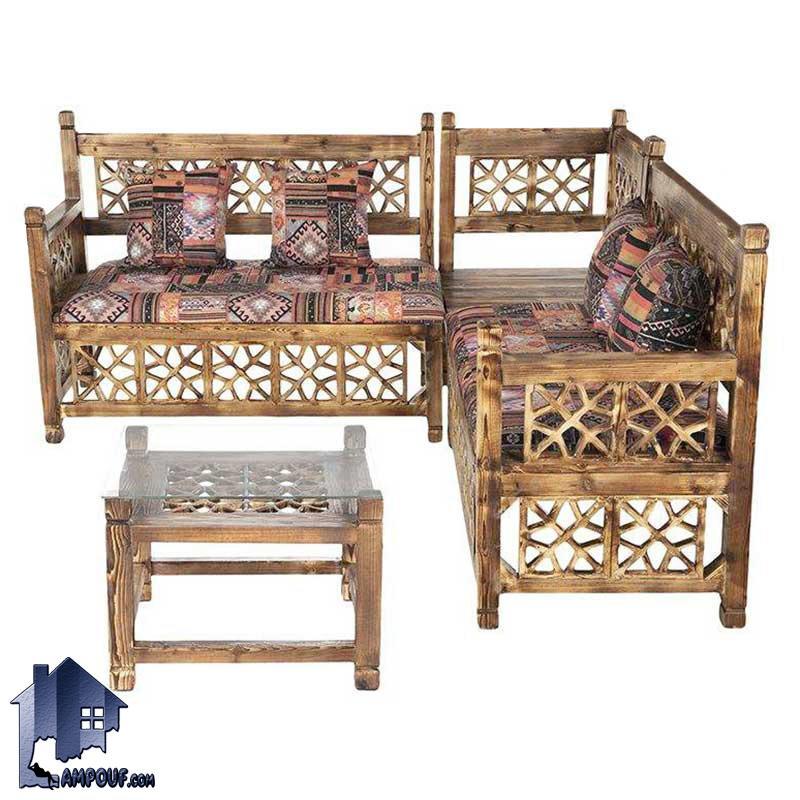 مبل ال سنتی Trk264 که به عنوان تخت و صندلی قهوه خانه ای و باغی در داخل منازل و ویلا ها و کافی شاپ و رستوران و سفره خانه های سنتی مورد استفاده قرار می‌گیرد.