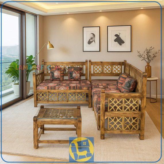 مبل ال سنتی Trk264 که به عنوان تخت و صندلی قهوه خانه ای و باغی در داخل منازل و ویلا ها و کافی شاپ و رستوران و سفره خانه های سنتی مورد استفاده قرار می‌گیرد.