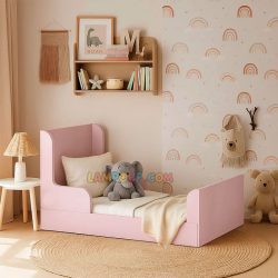 تخت خواب کودک و نوجوان CHJ114 دارای طراحی فانتزی و مناسب به عنوان تختخواب یک نفره کودک و نوجوان که در کنار سرویس خواب در داخل اتاق خواب استفاده می‌شود.