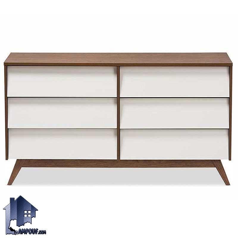 دراور DJ363 دارای شش کشو مورب که به عنوان میز آرایش و توالت کشو دار در داخل اتاق خواب در کنار سرویس خواب و به عنوان میز کنسول در پذیرایی استفاده میشود