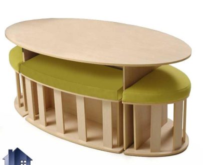 ست میز نهارخوری ۶ نفره DTJ66 با طراحی به صورت کمجا با طراحی زیبا که به عنوان میز غذا خوری و ناهارخوری در داخل آشپزخانه و پذیرایی مورد استفاده قرار می‌گیرد.