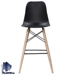 صندلی اپن آرین BSO600 بدنه پلیمری و پایه چوبی که کنار میز های بار و کانتر و پیشخوان در آشپزخانه و رستوران و کافی شاپ و رستوران استفاده می‌شود.