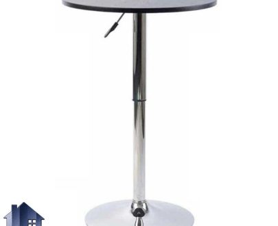 میز بار BTO220 دارای پایه جکدار فلزی که به عنوان میز کانتر غذا خوری و نهار خوری در کنار صندلی اپن در آشپزخانه کافی شاپ و رستوران قرار می‌گیرد