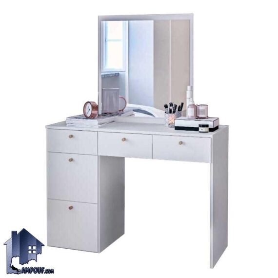 میز آرایش DJ370 که به عنوان دراور و کنسول آینه دار و کشو دار و میز توالت و گریم در داخل اتاق خواب و در کنار دیگر دکور سرویس خواب مورد استفاده قرار میگیرد.