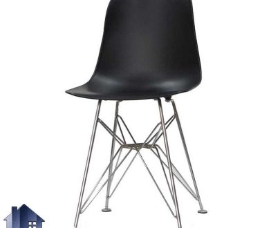 صندلی نهارخوری آرین اسپایدر DSO103 پایه فلزی و بدنه پلیمر که کنار میز های ناهار خوری و غذاخوری در آشپزخانه رستوران و کافی شاپ استفاده می‌شود