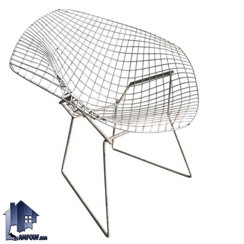 صندلی کوپال DSO600 با بدنه فلزی که در کنار میز نهارخوری و غذا خوری در آشپزخانه پذیرایی و فضای باز و رستوران و کافی شاپ فست فود استفاده می‌شود.
