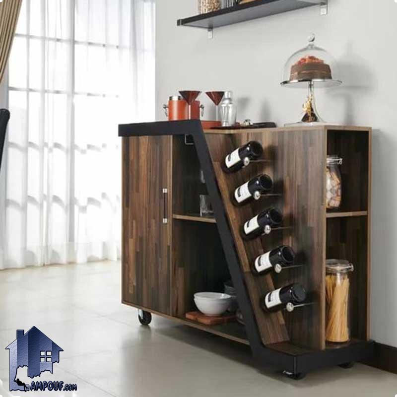 میز بار BTJ124 دارای فضایی برای قرار گیری بطری و ظروف که به عنوان میز آشپزخانه و کانتر و میز پذیرایی در منازل و کافی شاپ و رستوران قرار می‌گیرد