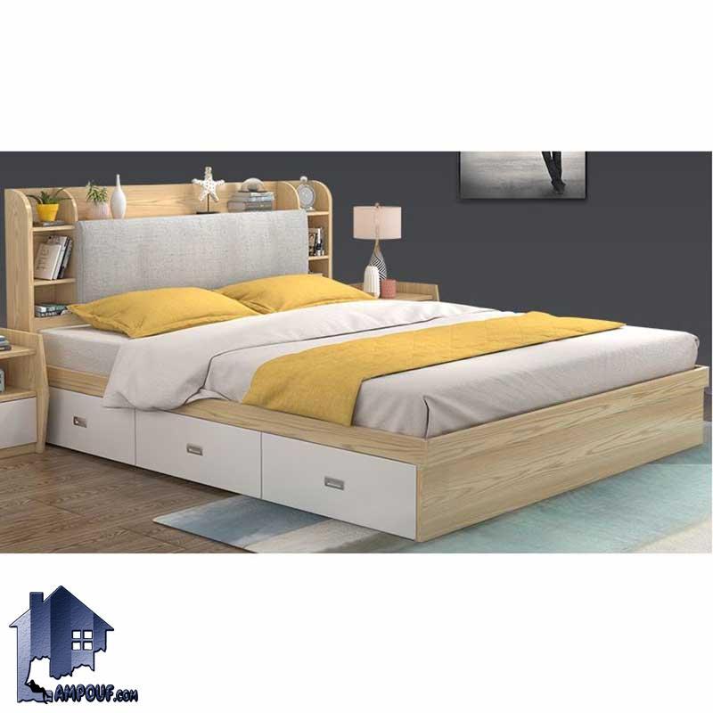 تخت خواب دو نفره DBJ135 با دو سایز کینگ King و کوئین Queen به عنوان باکس و تختخواب دونفره تاج دار و یا سرویس خواب در داخل اتاق استفاده می‌شود.